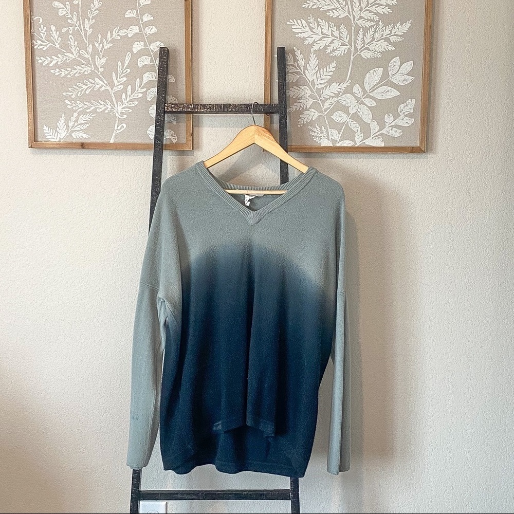 BCBG Generation Ombré Blue and Navy Sweater